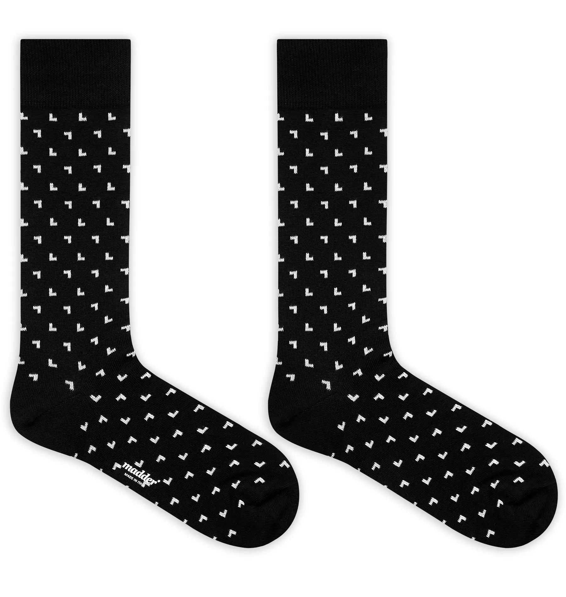 Madder Socks - Avenida - Black / White