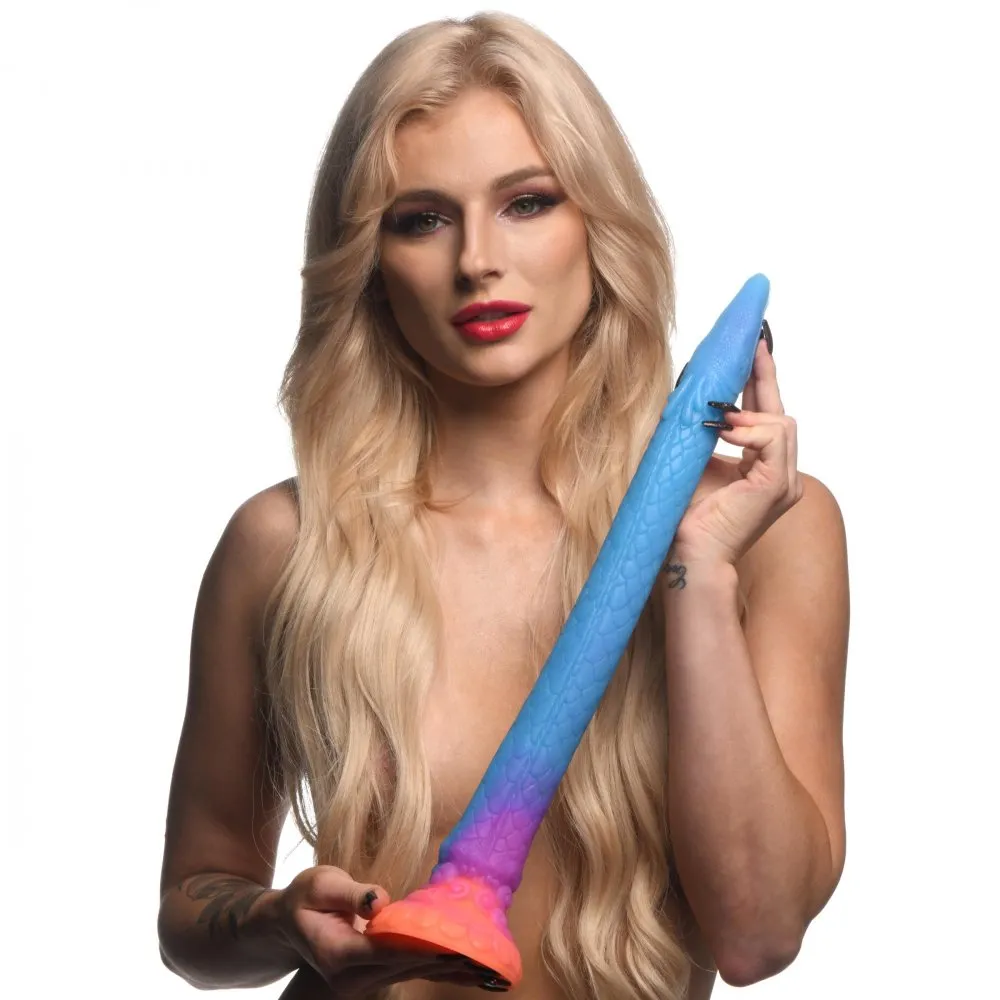 Makara Glow-in-the-Dark Silicone Snake Dildo