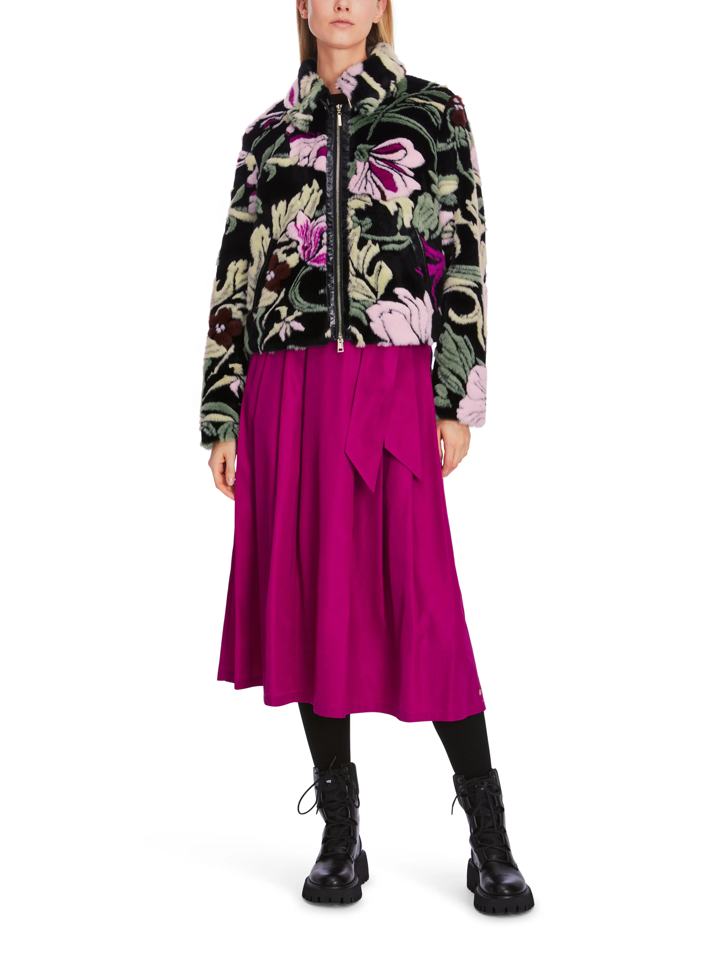 MARC CAIN Flower Print Jacket