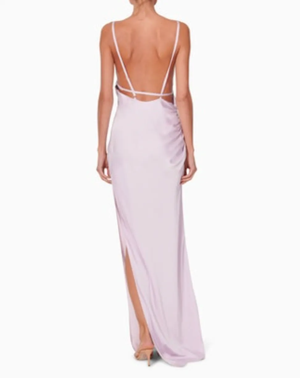 Marie Cowl Neck Maxi Dress - Pale Lavender