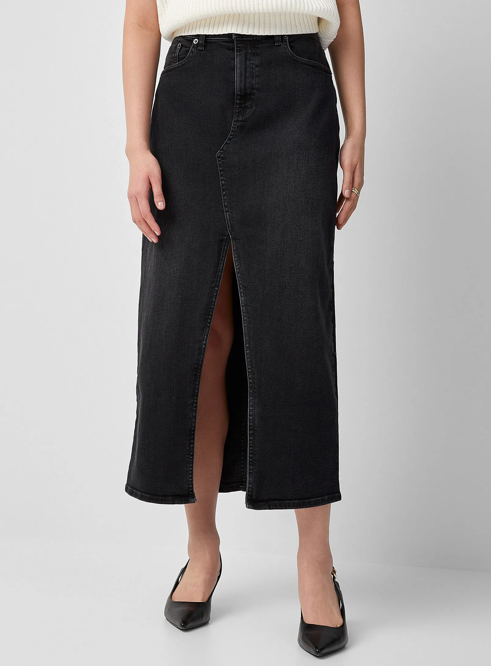 Maxine Denim Maxi Skirt