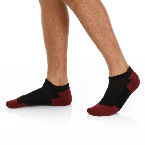 Men Plain Mid Calf Socket Socks - Black