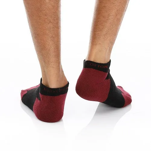 Men Plain Mid Calf Socket Socks - Black