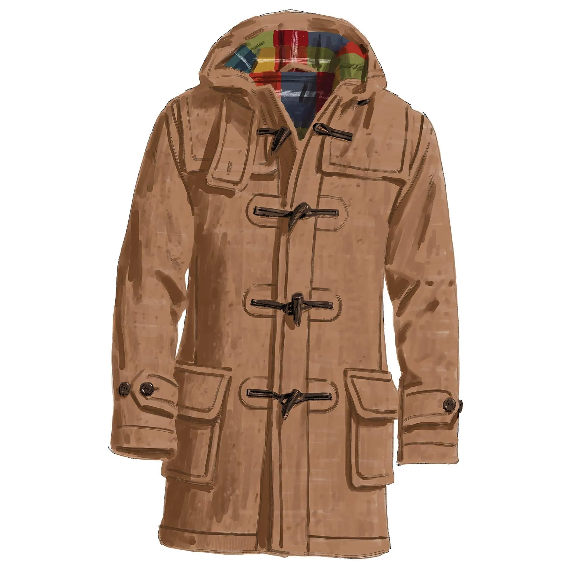 Men's Three-Season Duffel Coat