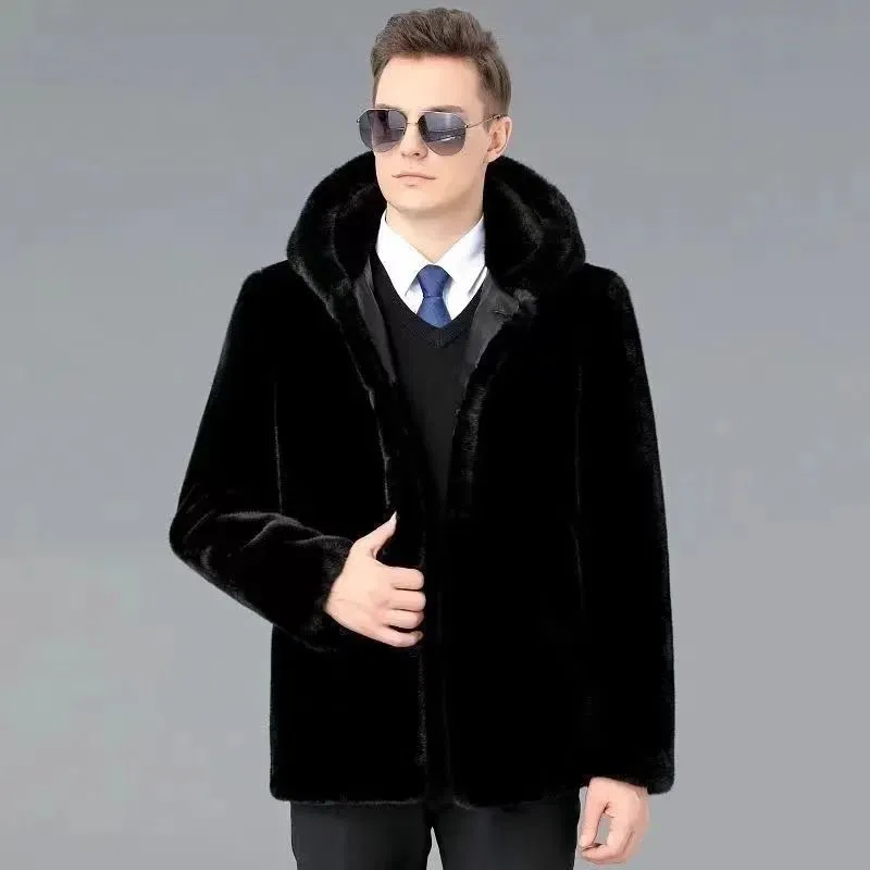 Mink Fur Faux Fur Coat