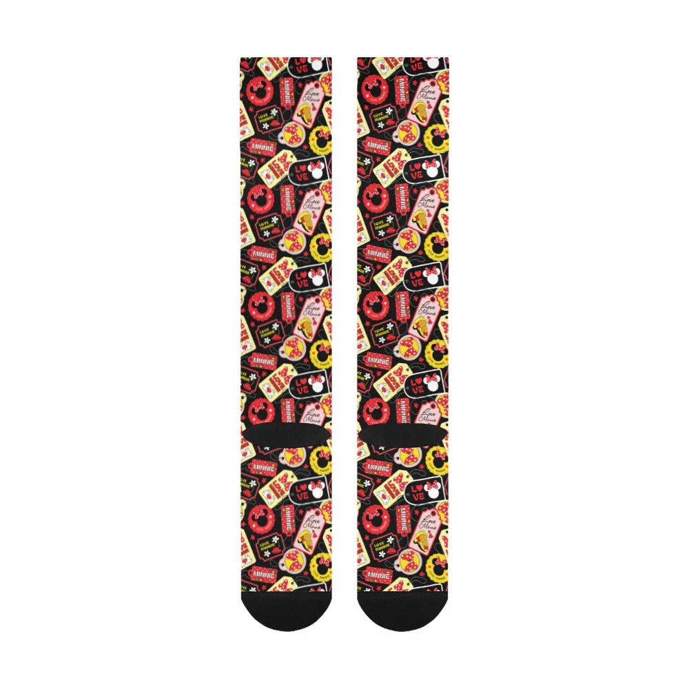 Minnie Tags Over-The-Calf Socks