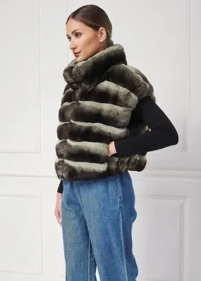 Modern Chinchilla Fur Vest