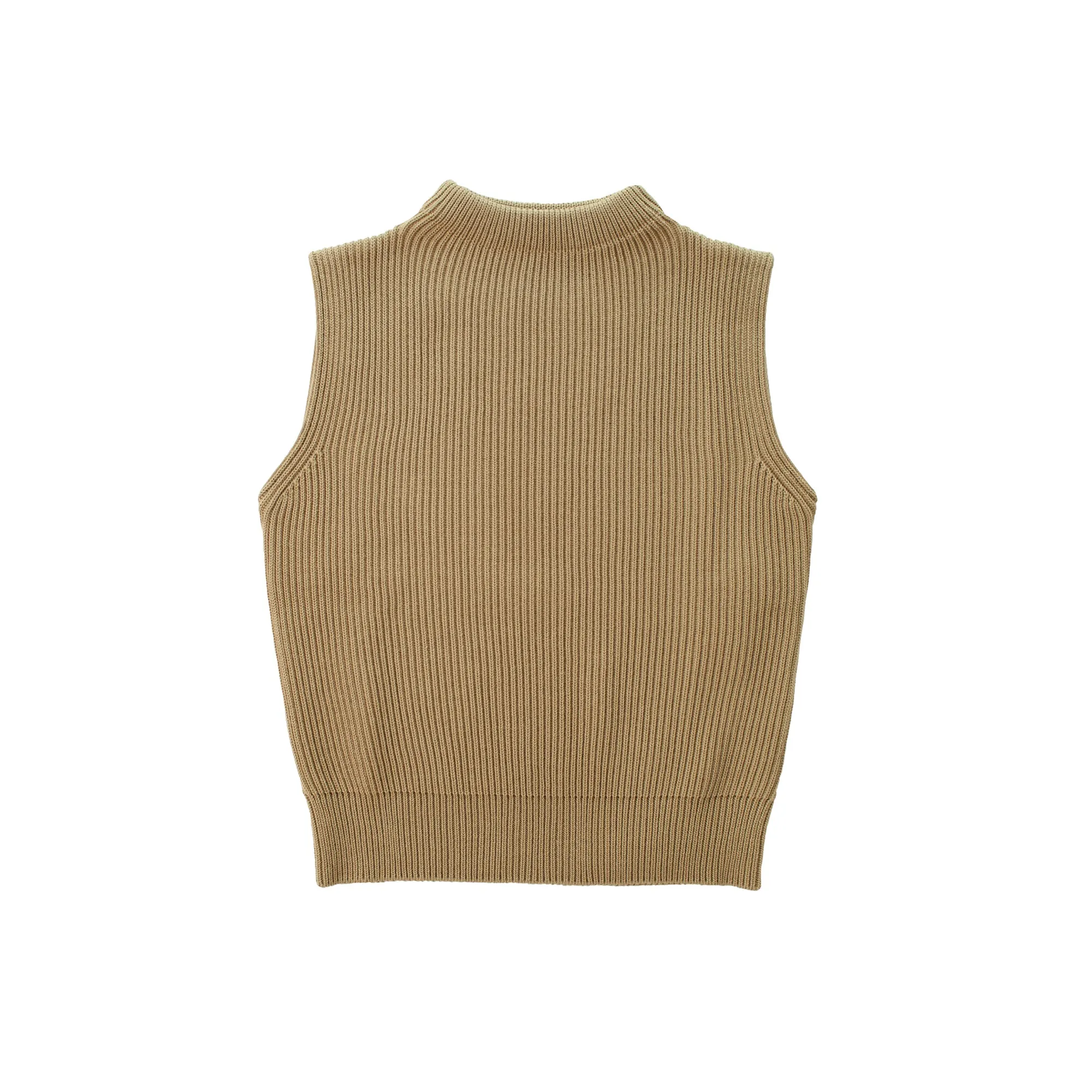 Navy Vest Camel