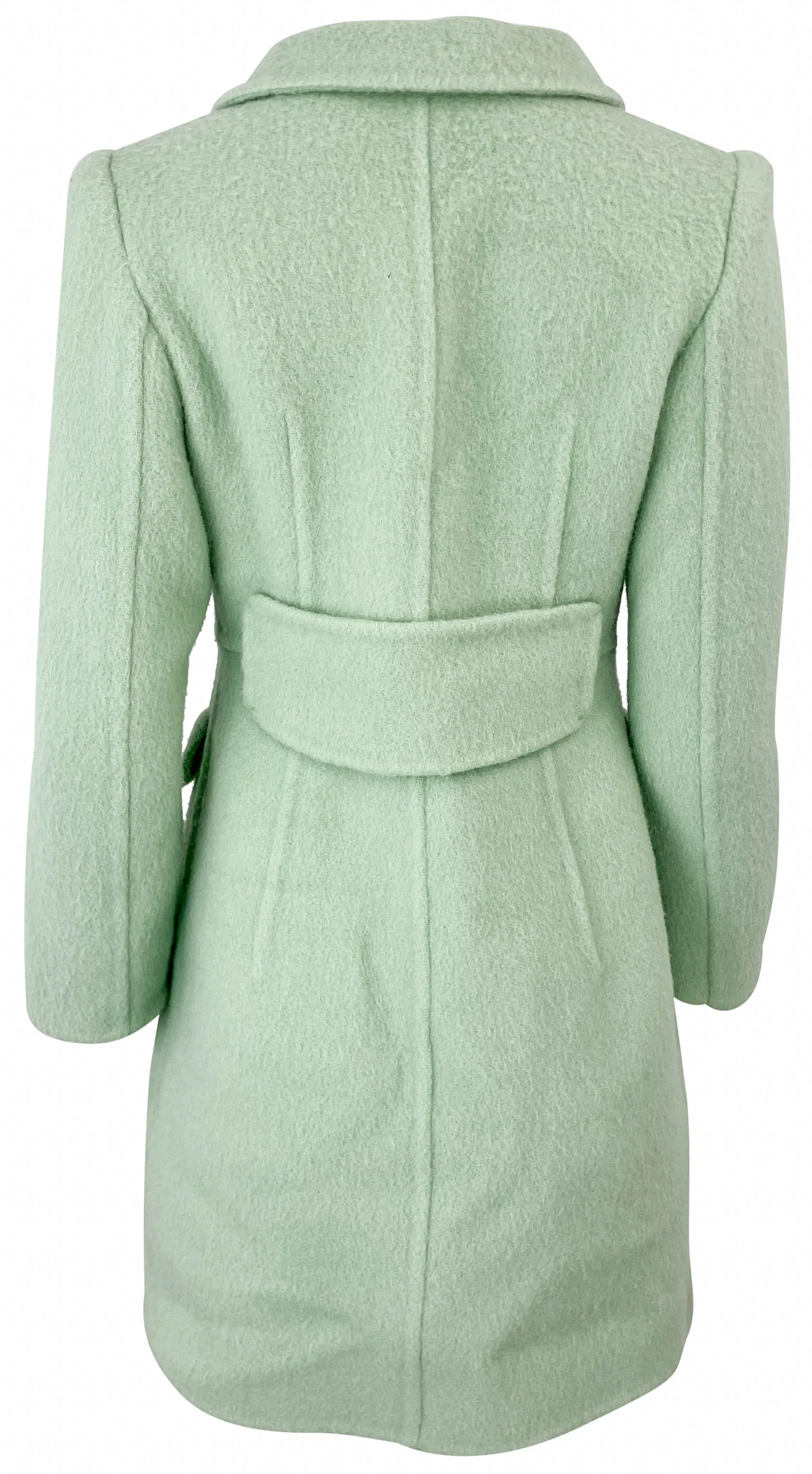 No 21 Peter Pan Collar Coat in Light Green