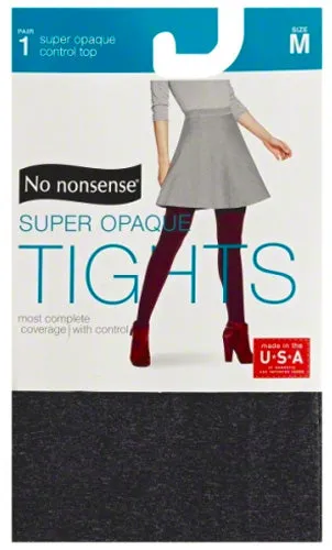 NO NONSENSE - Super Opaque Tight Graphite Heather Medium - 1 Pair