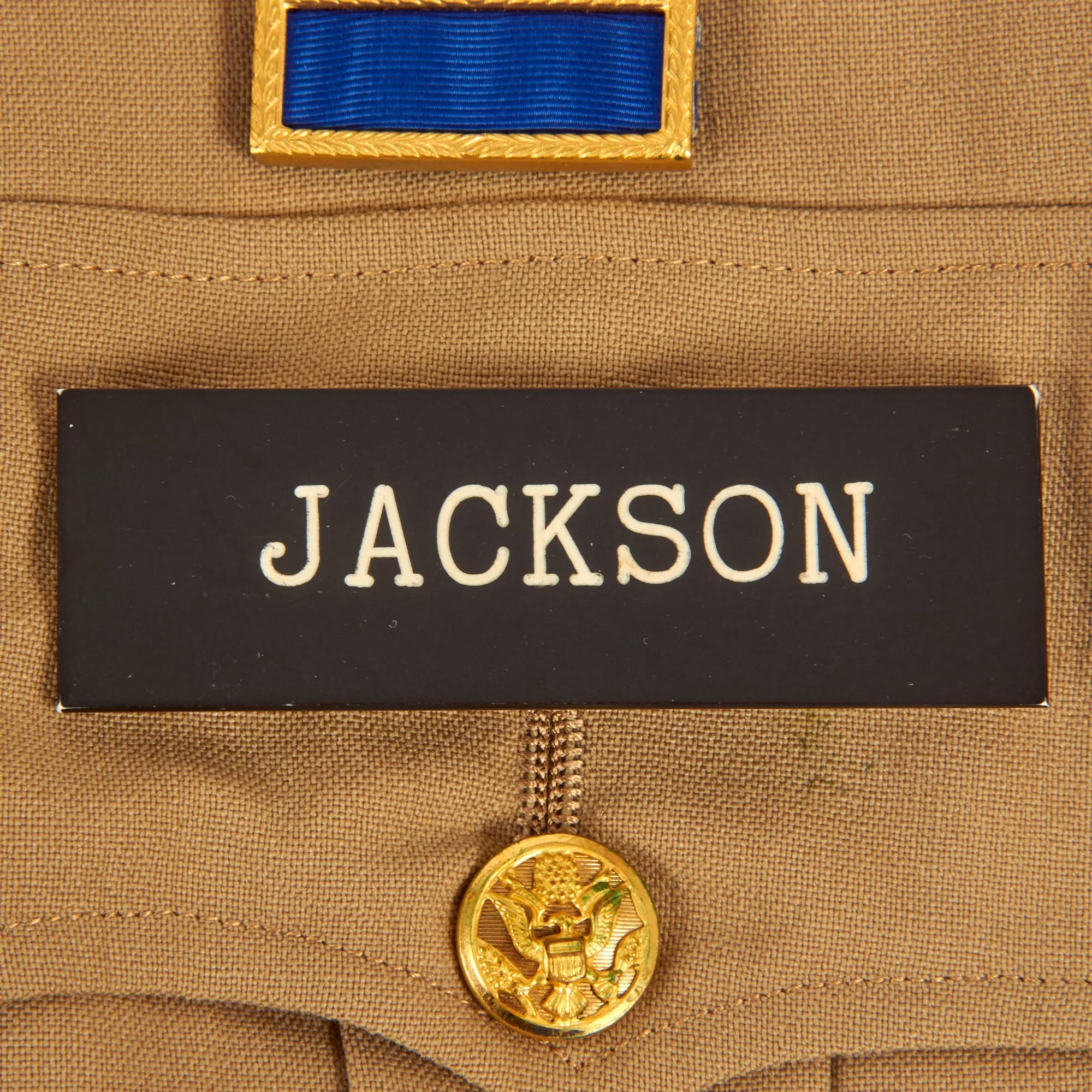 Original U.S. WWII to Korean War Era Large West Point Graduate Uniforms, Insignia and Document Grouping for Colonel Langdon A. Jackson, 4th Infantry Division & XXI Corps - West Point Class of 1936