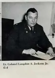 Original U.S. WWII to Korean War Era Large West Point Graduate Uniforms, Insignia and Document Grouping for Colonel Langdon A. Jackson, 4th Infantry Division & XXI Corps - West Point Class of 1936