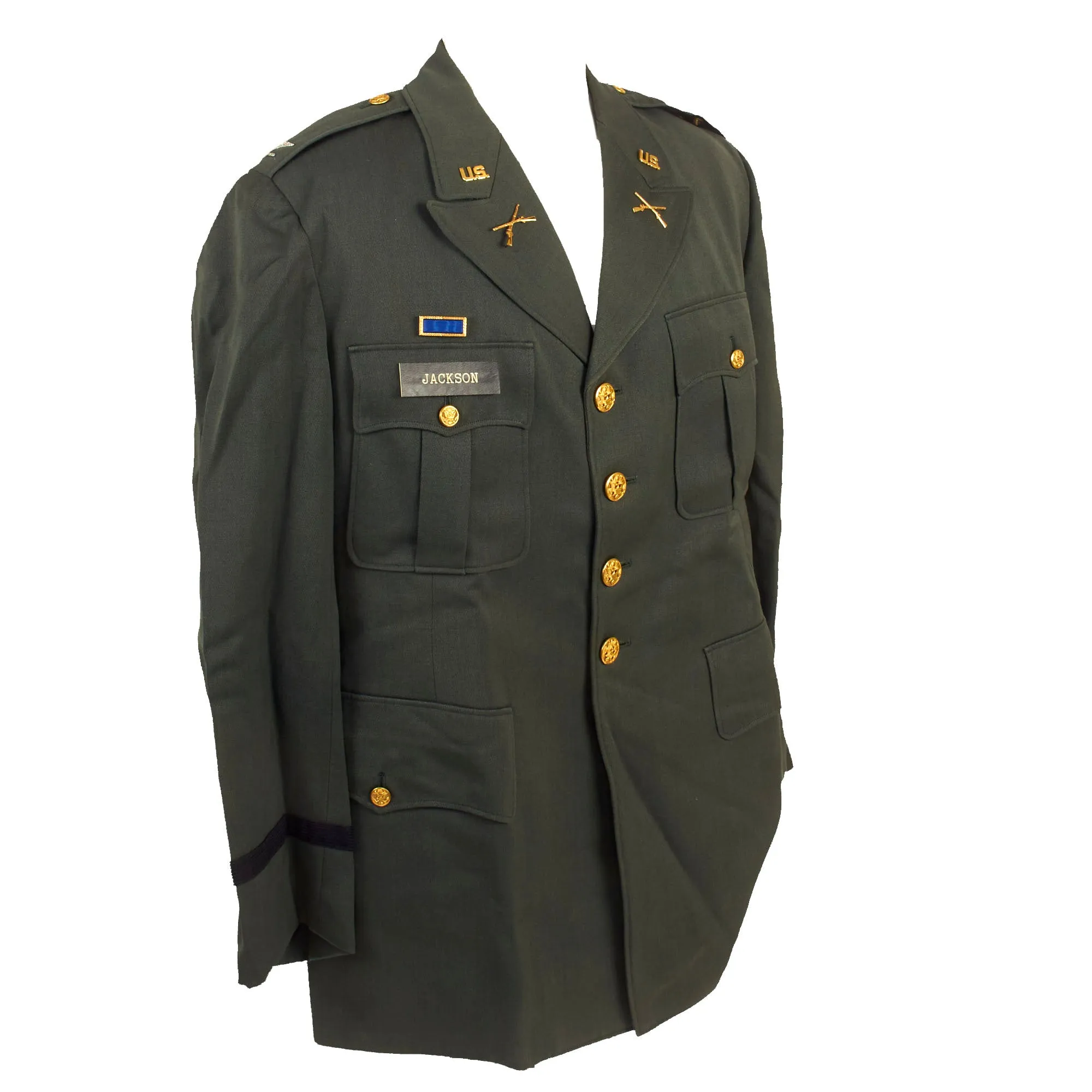 Original U.S. WWII to Korean War Era Large West Point Graduate Uniforms, Insignia and Document Grouping for Colonel Langdon A. Jackson, 4th Infantry Division & XXI Corps - West Point Class of 1936