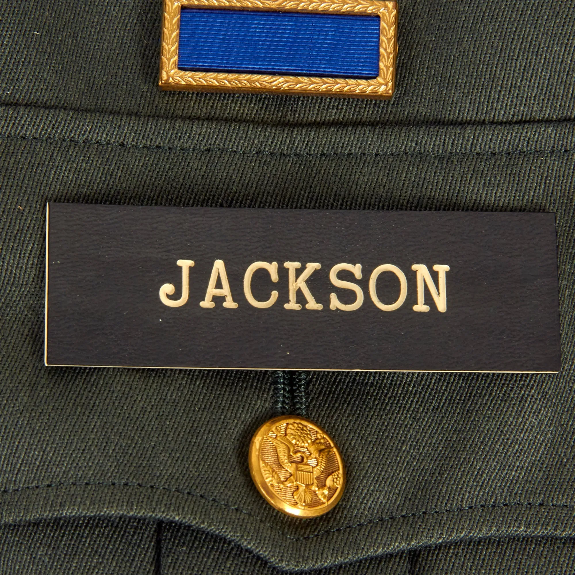 Original U.S. WWII to Korean War Era Large West Point Graduate Uniforms, Insignia and Document Grouping for Colonel Langdon A. Jackson, 4th Infantry Division & XXI Corps - West Point Class of 1936