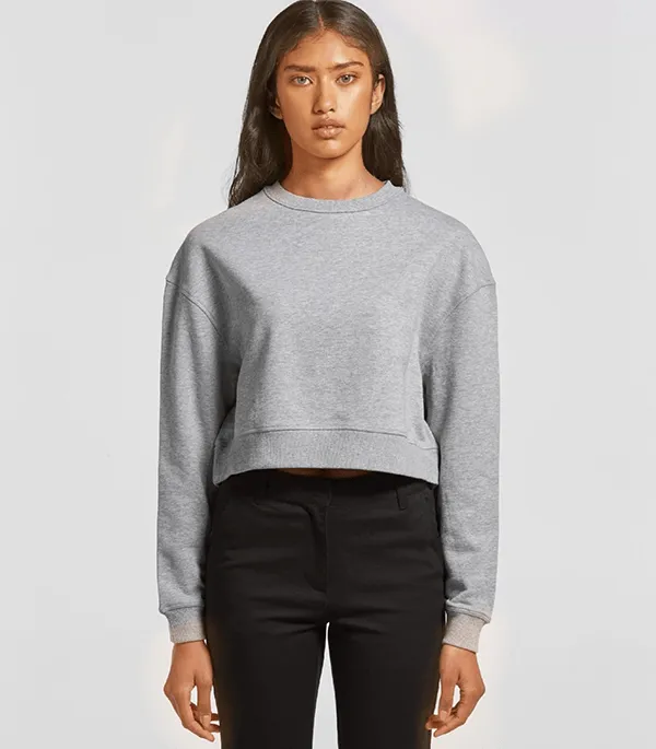 Orion Crop Sweater Heather Grey