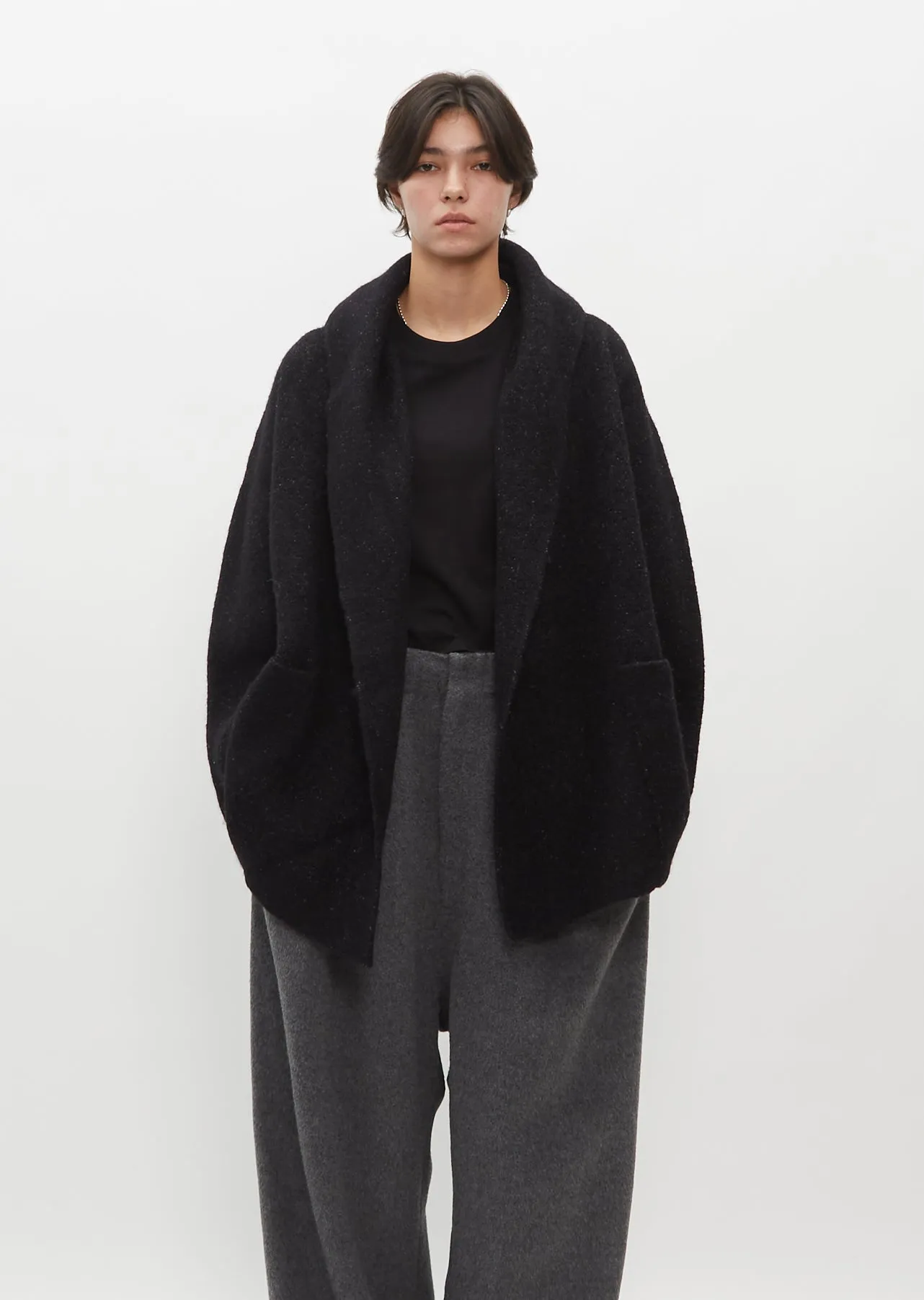 Oversized Alpaca and Wool Coat