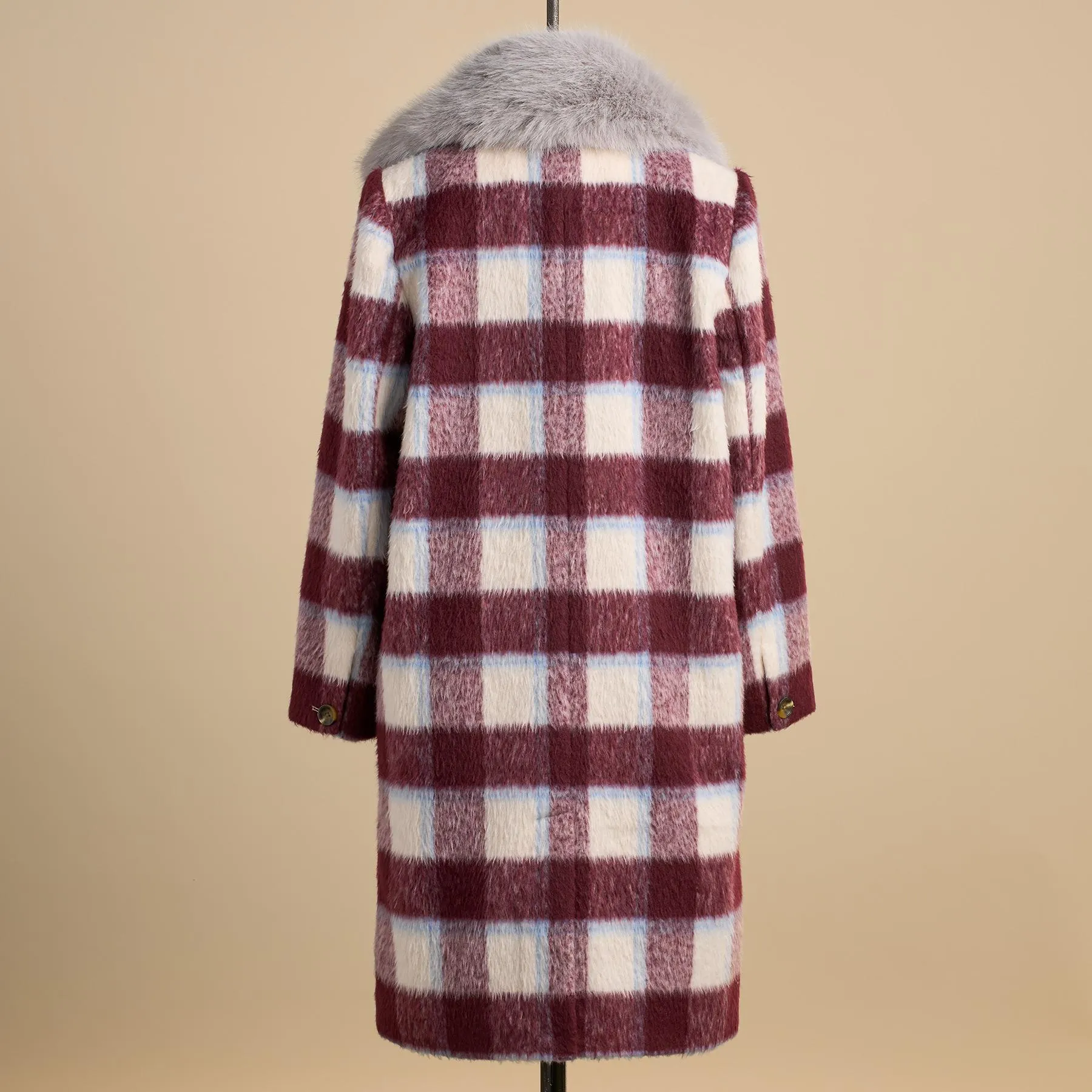 Plaid Palette Coat, Petite