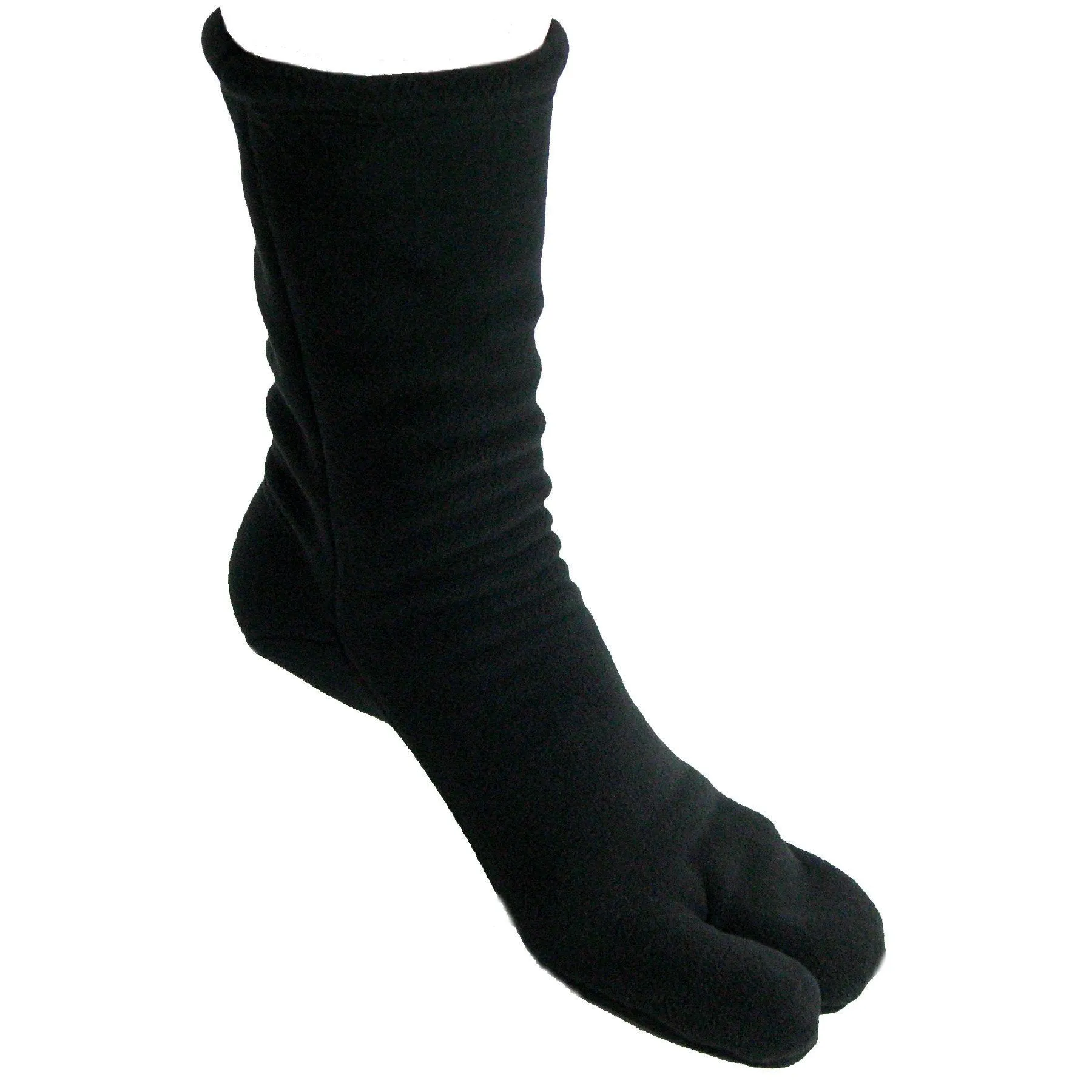 Polar Feet Fleece Tabi Socks - Black