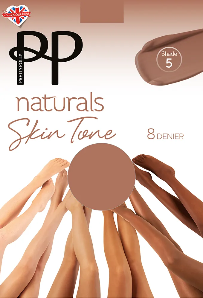 Pretty Polly Naturals Skin Tones Sheer Tights 8 Denier