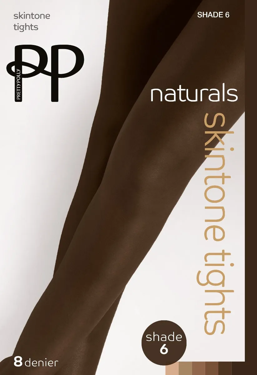 Pretty Polly Naturals Skin Tones Sheer Tights 8 Denier