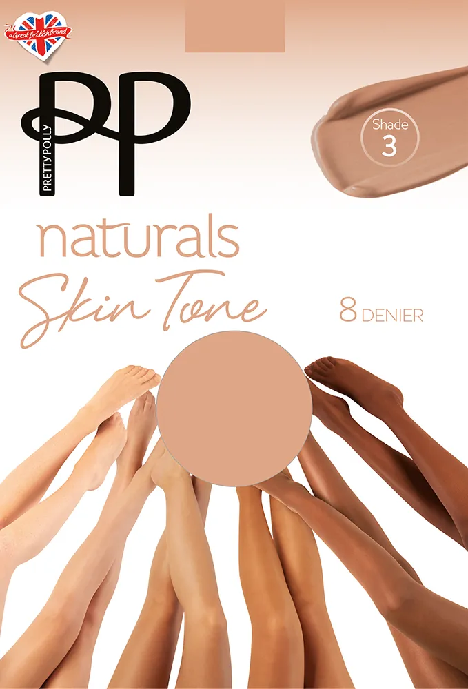 Pretty Polly Naturals Skin Tones Sheer Tights 8 Denier