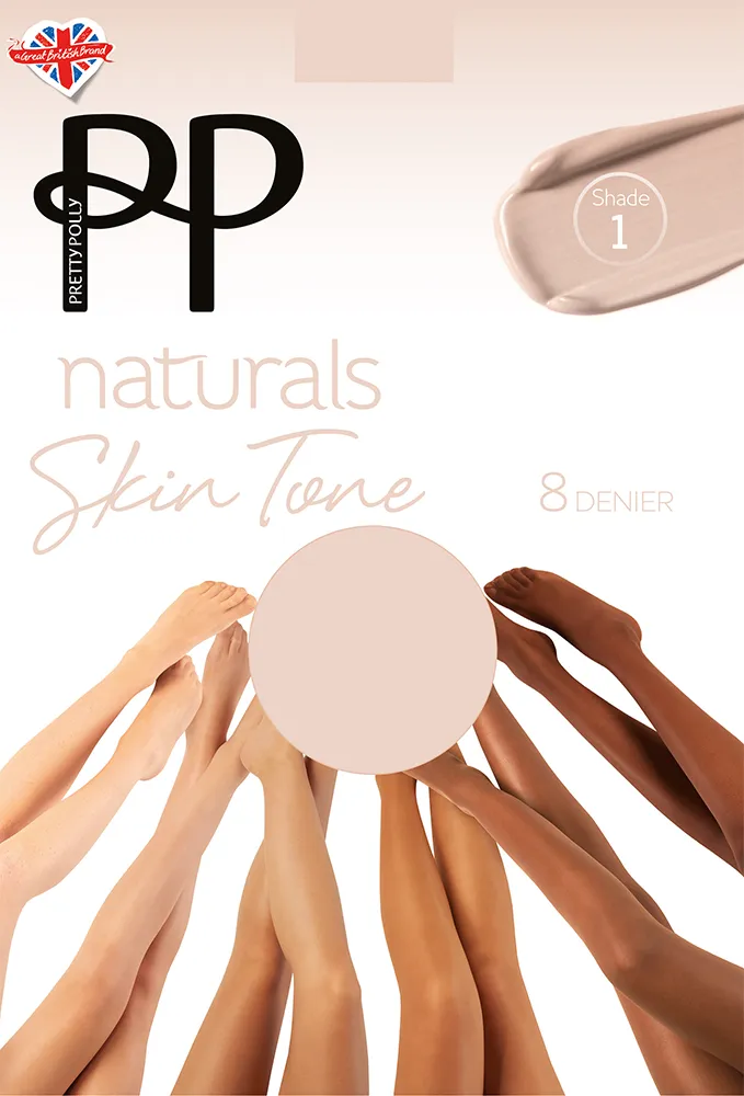 Pretty Polly Naturals Skin Tones Sheer Tights 8 Denier