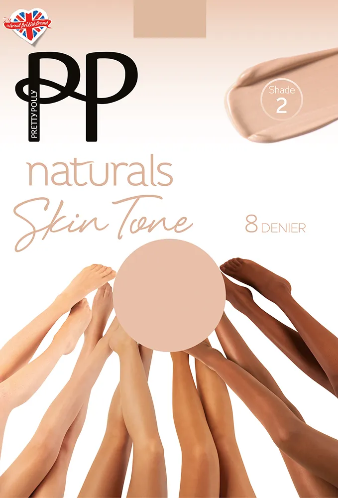 Pretty Polly Naturals Skin Tones Sheer Tights 8 Denier