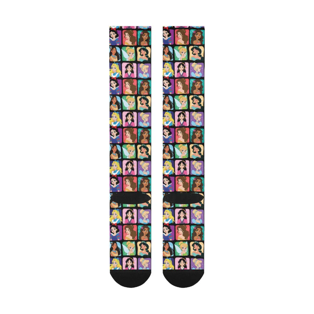 Princess Portraits Over-The-Calf Socks