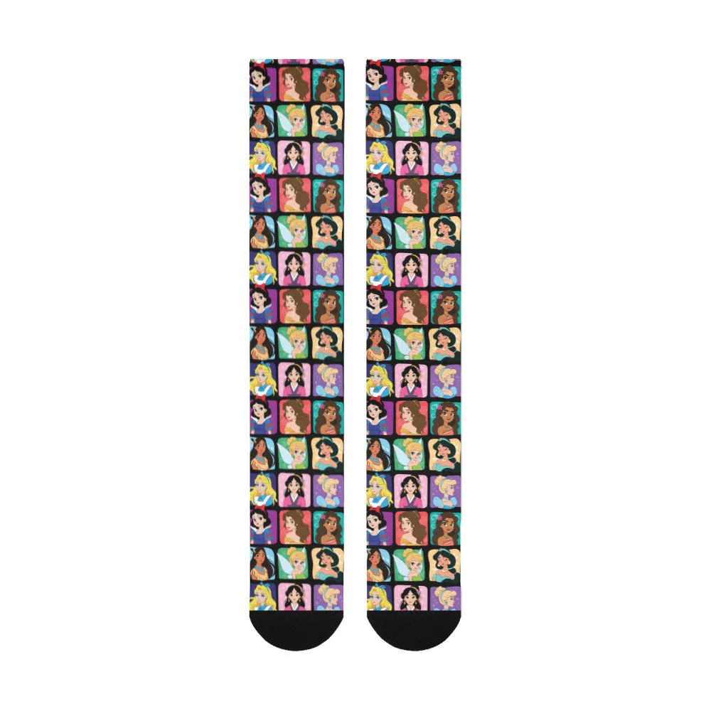 Princess Portraits Over-The-Calf Socks