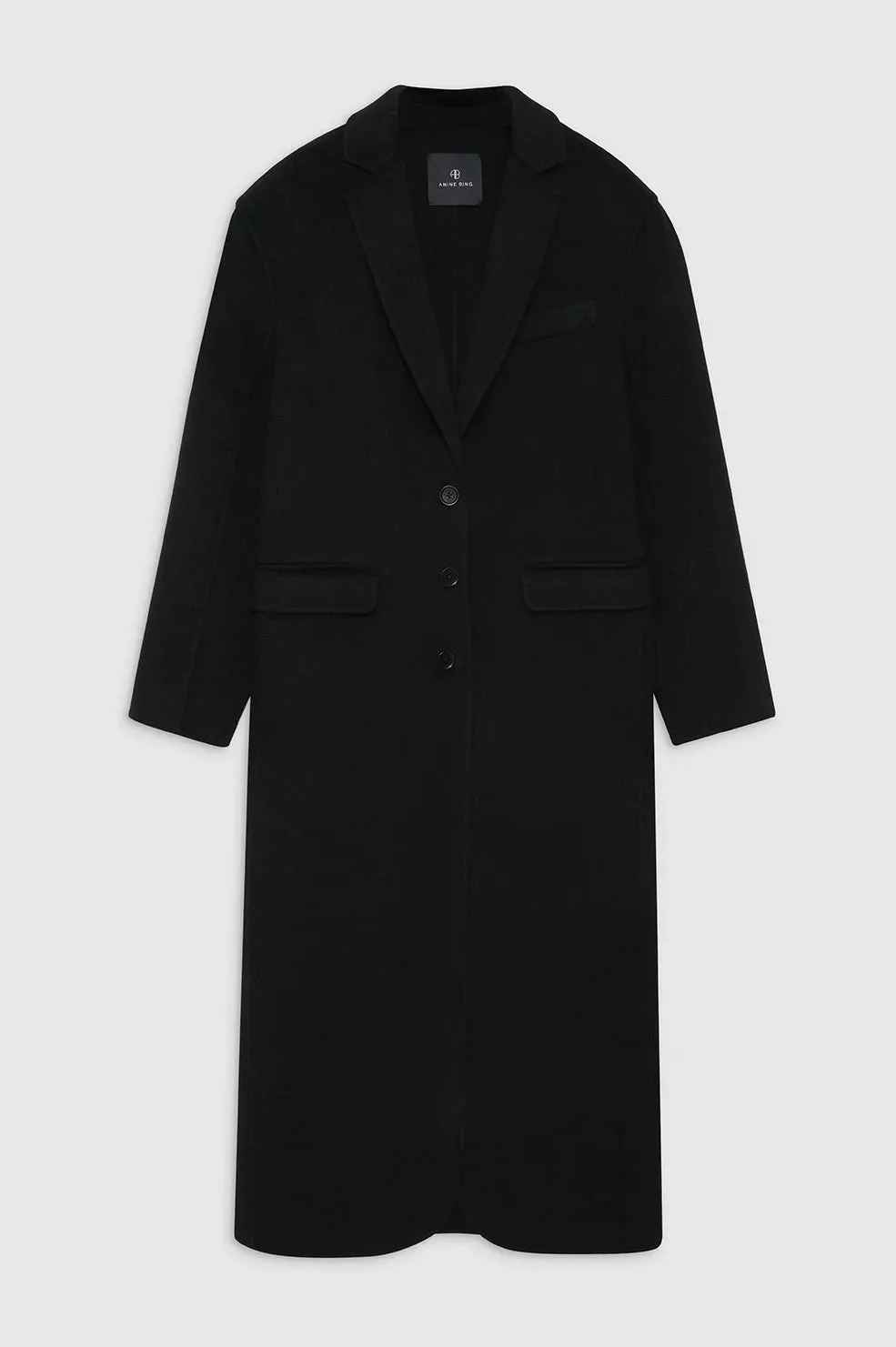 Quinn Coat - Black Cashmere Blend