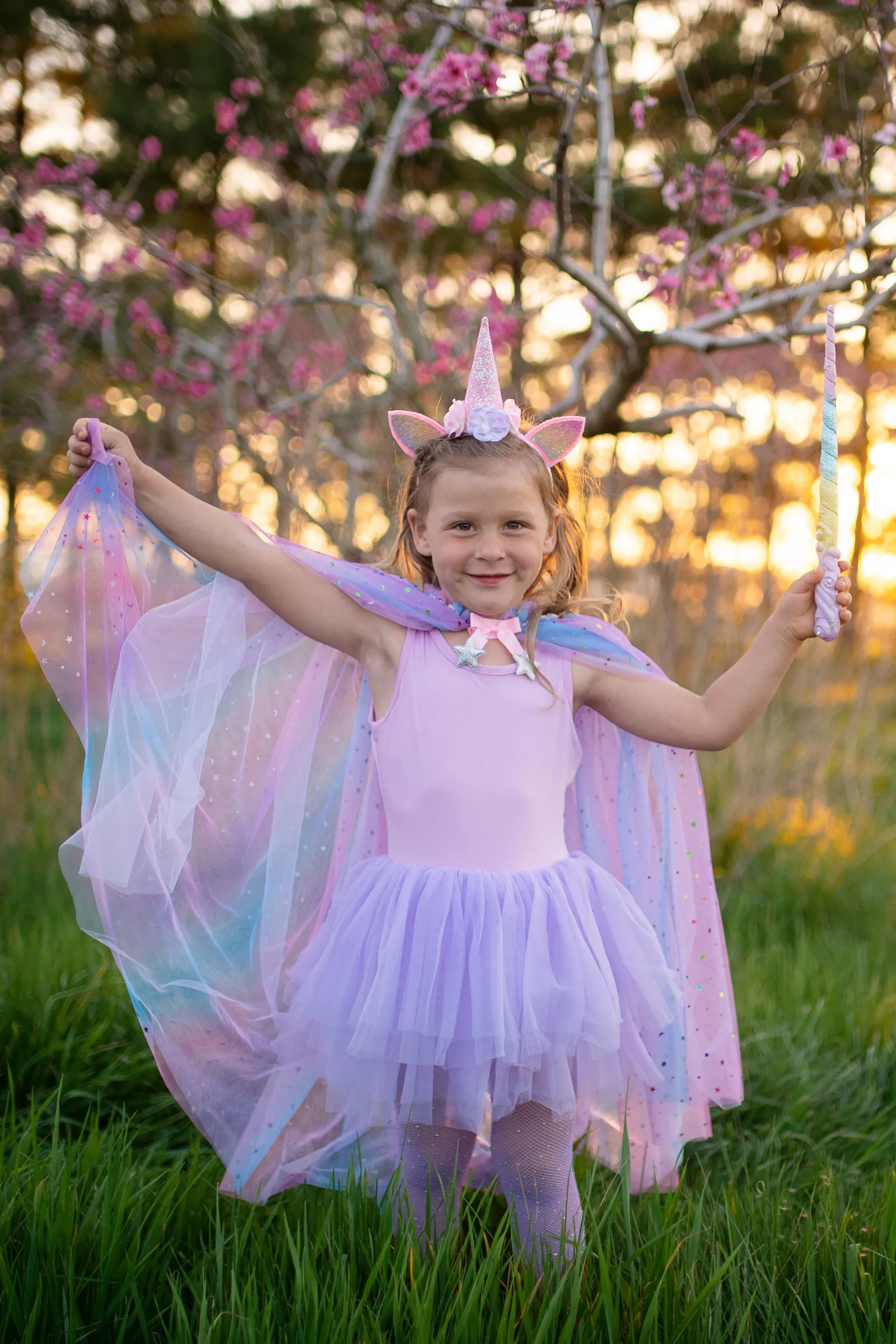 Rainbow Unicorn Cape & Headband