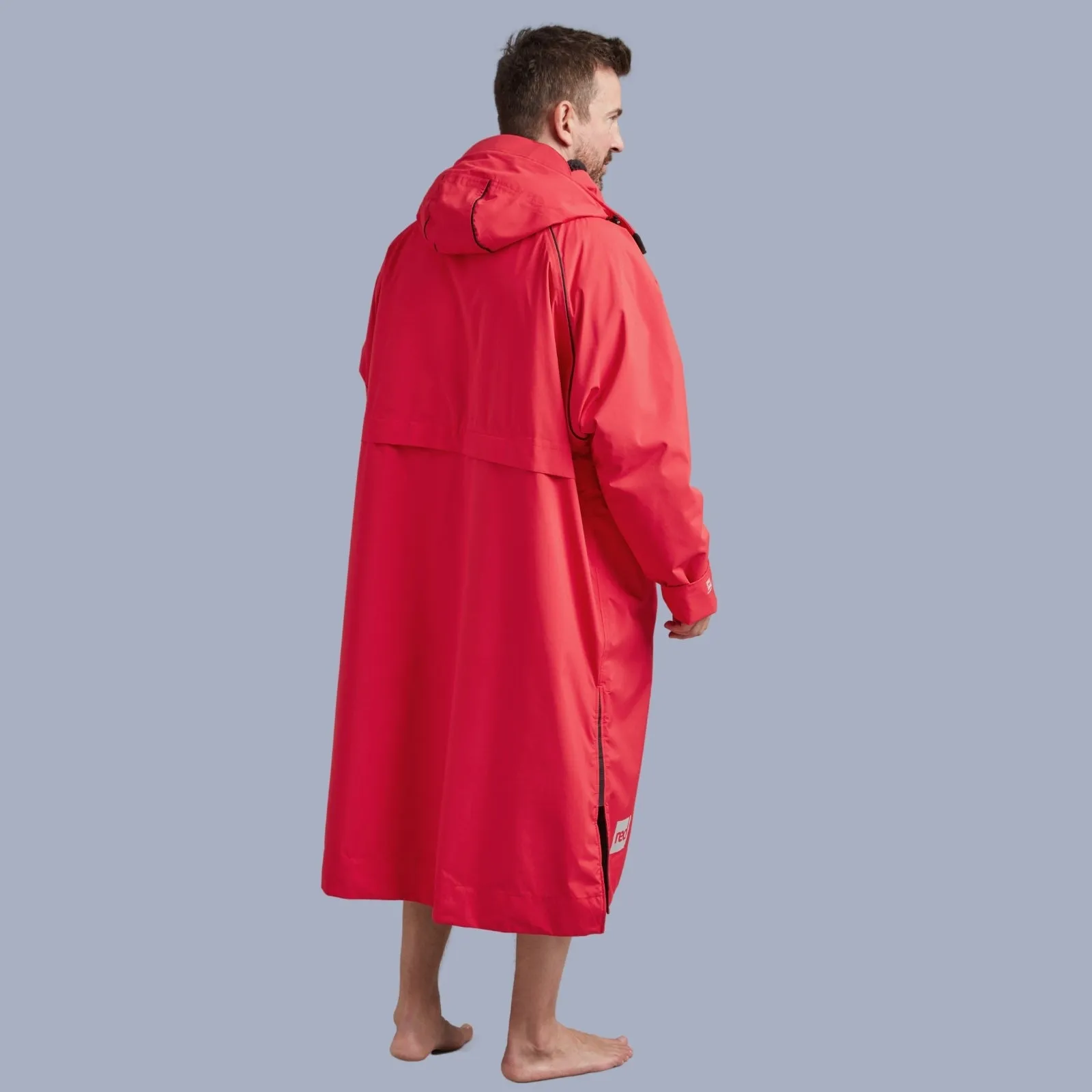 Red Adults Pro Long Sleeve Waterproof Dry Changing Robe Alter EVO