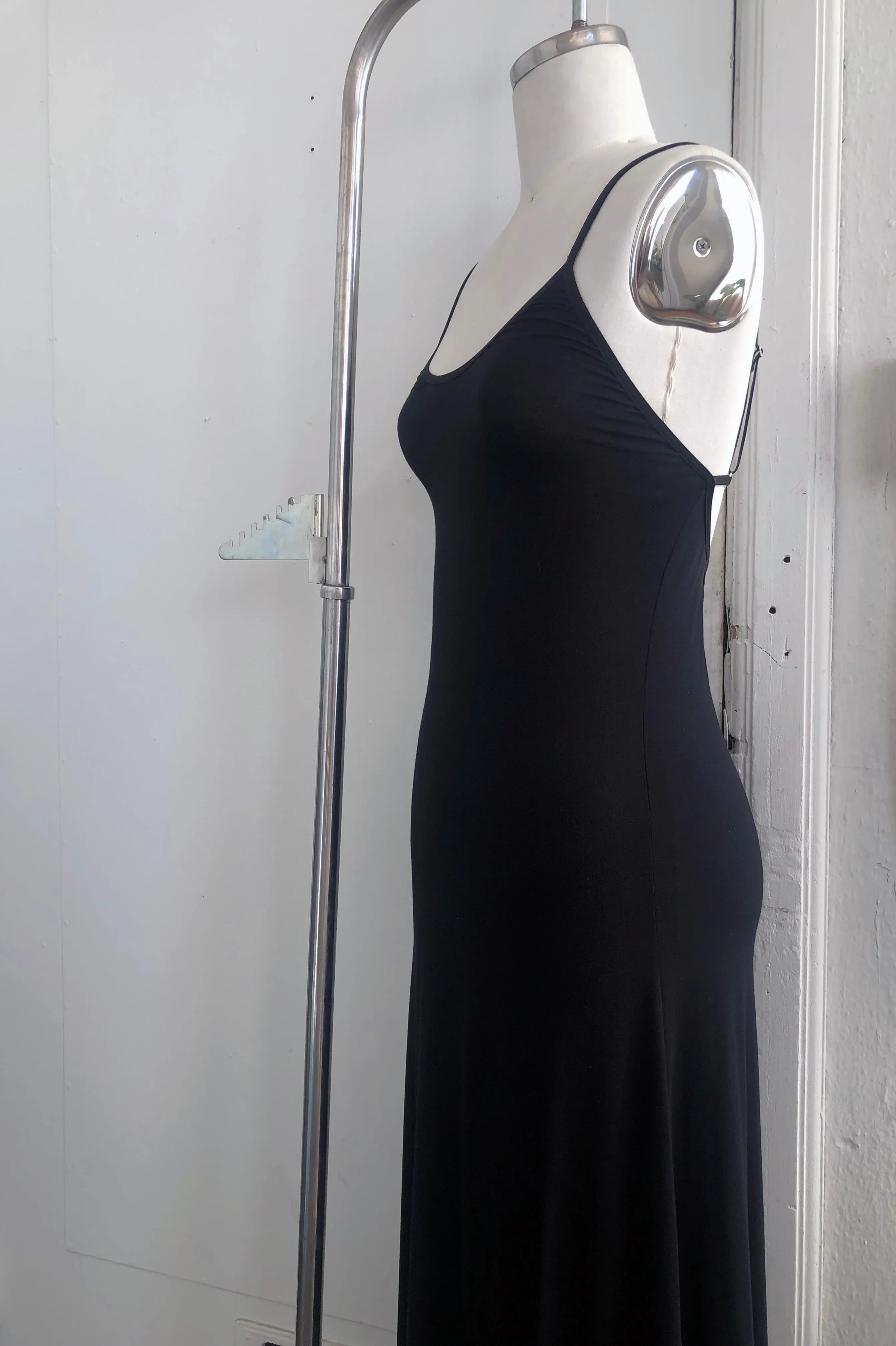 RETIRING 12/31 Lucid Slip Dress in Black Tencel Modal Jersey