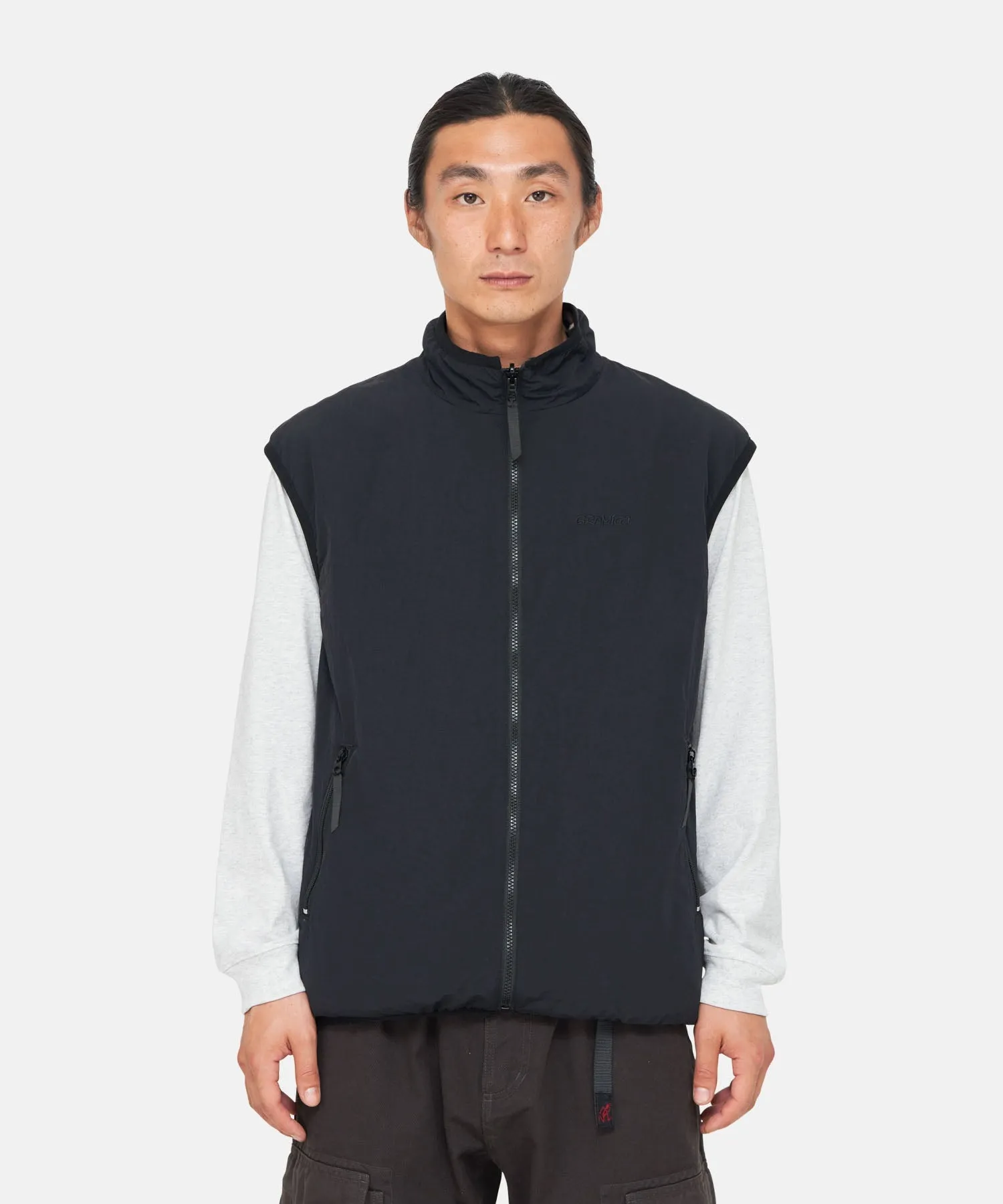 REVERSIBLE FLEECE VEST TRIBAL TERRA