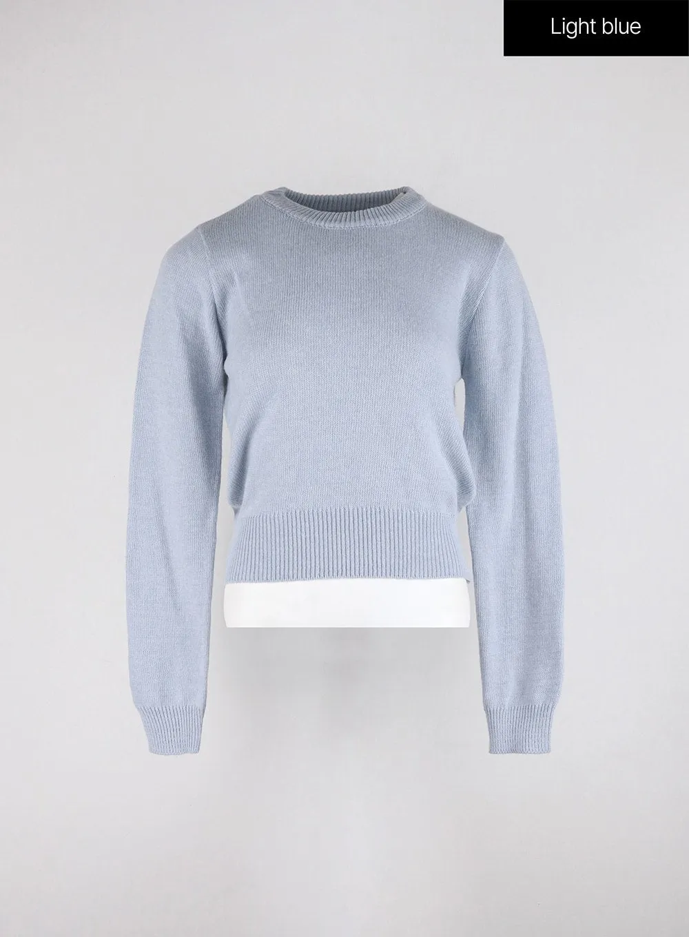 Round Neck Crop Knit Sweater OD326