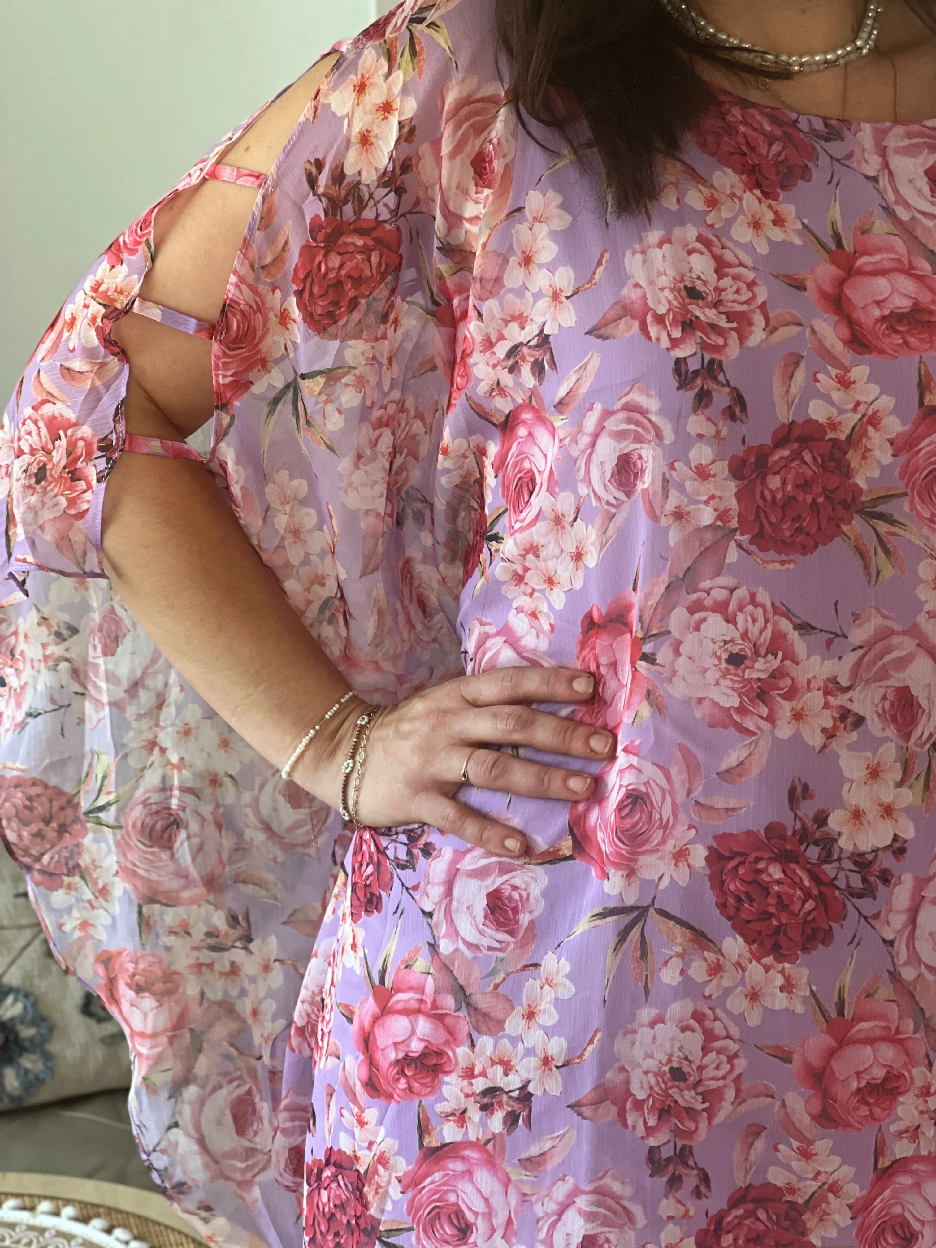 Rowena Lavender Floral Dress