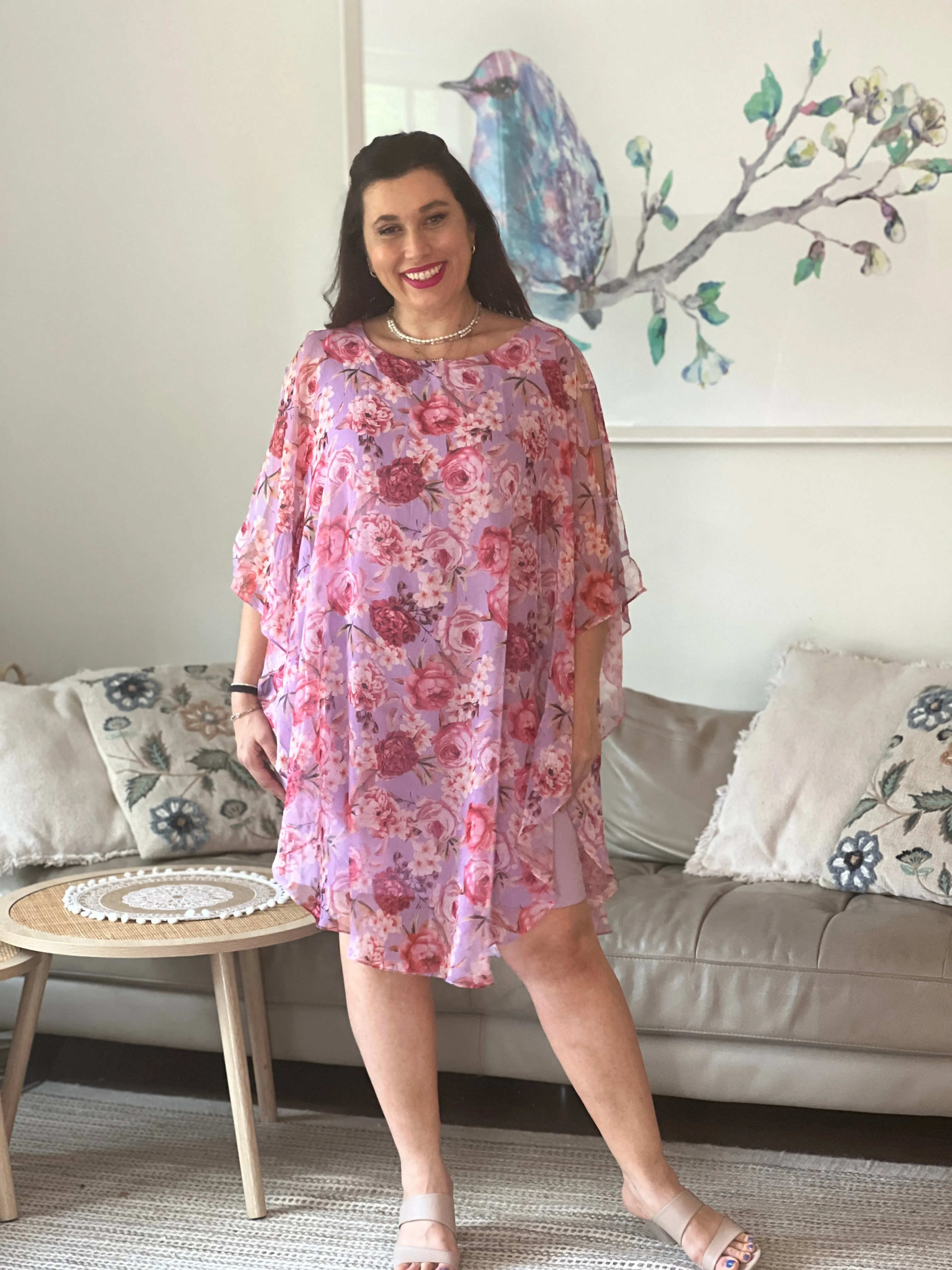 Rowena Lavender Floral Dress