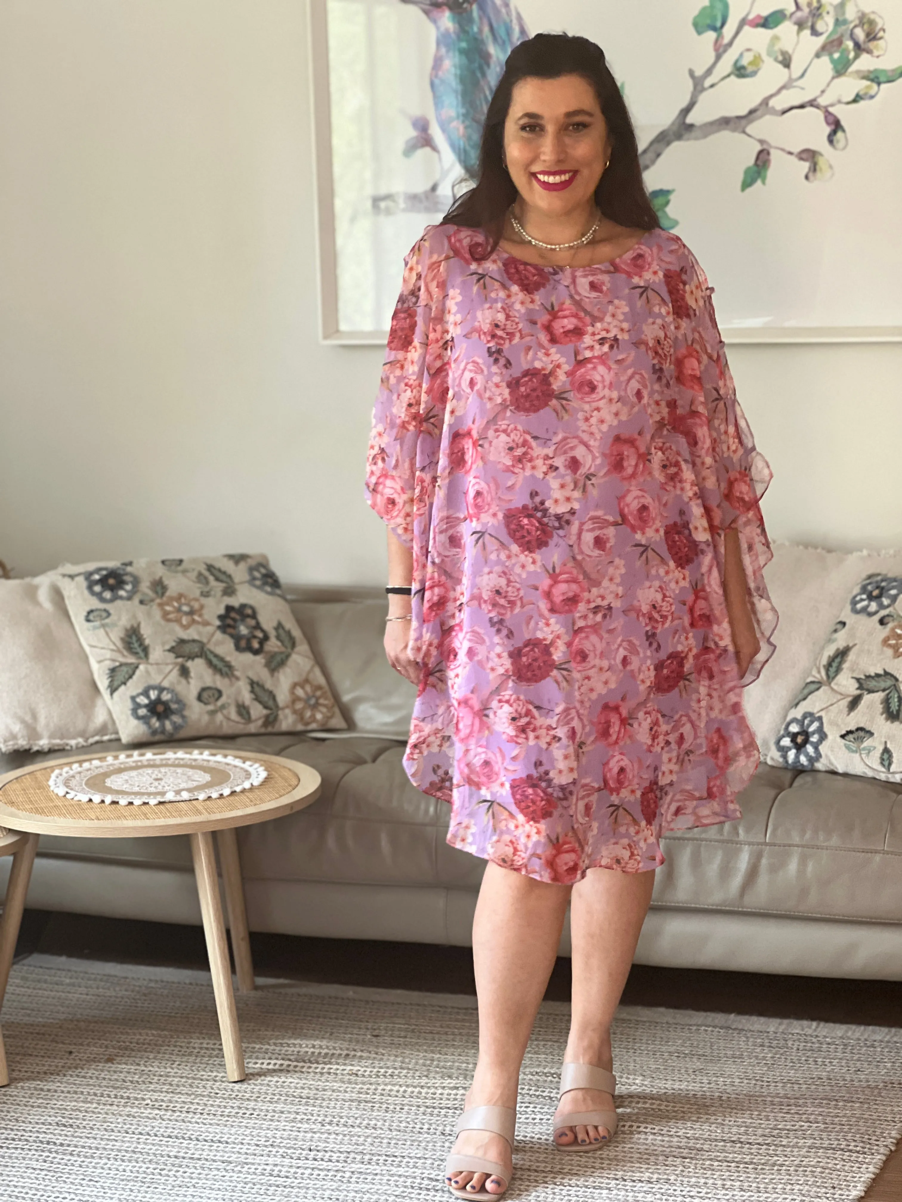 Rowena Lavender Floral Dress