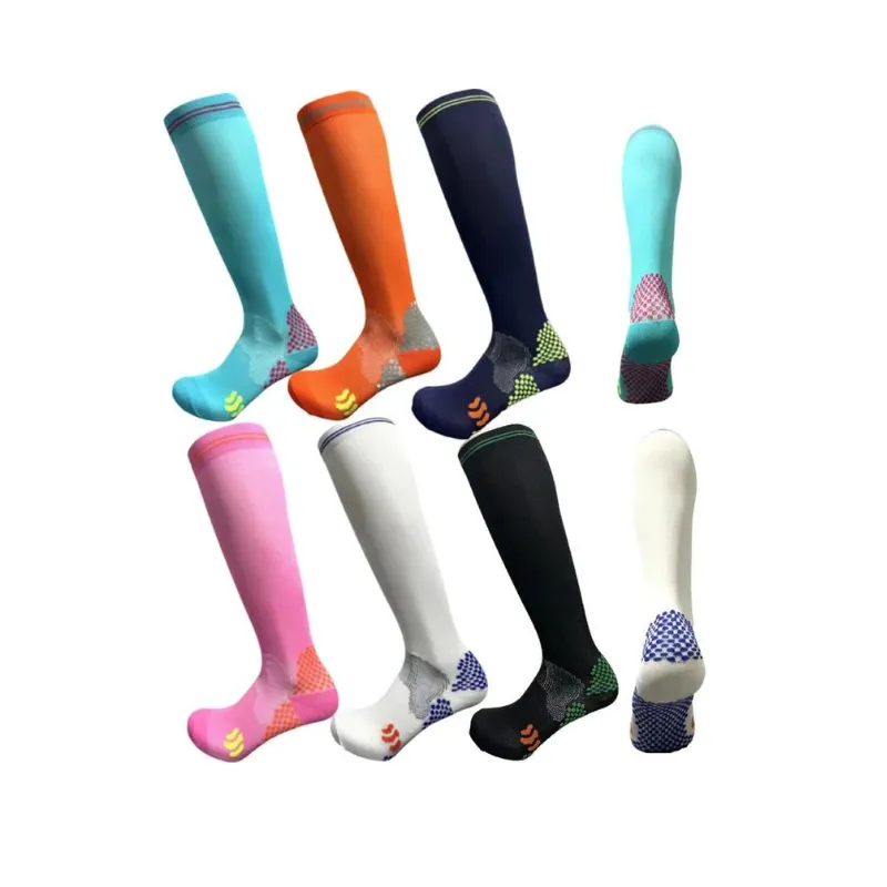 Running Pressure Sports Socks European & American Elastic Football Socks- 6 Pairs