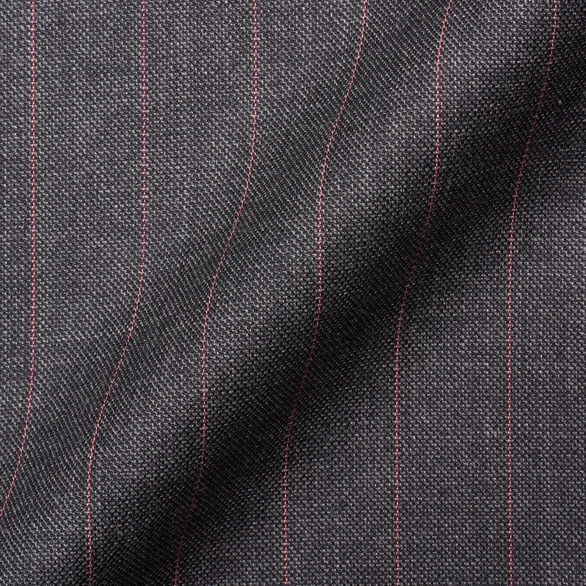 Sartoria CHIAIA Bespoke Handmade Bespoke Gray Striped Wool Suit EU 50 NEW US 40