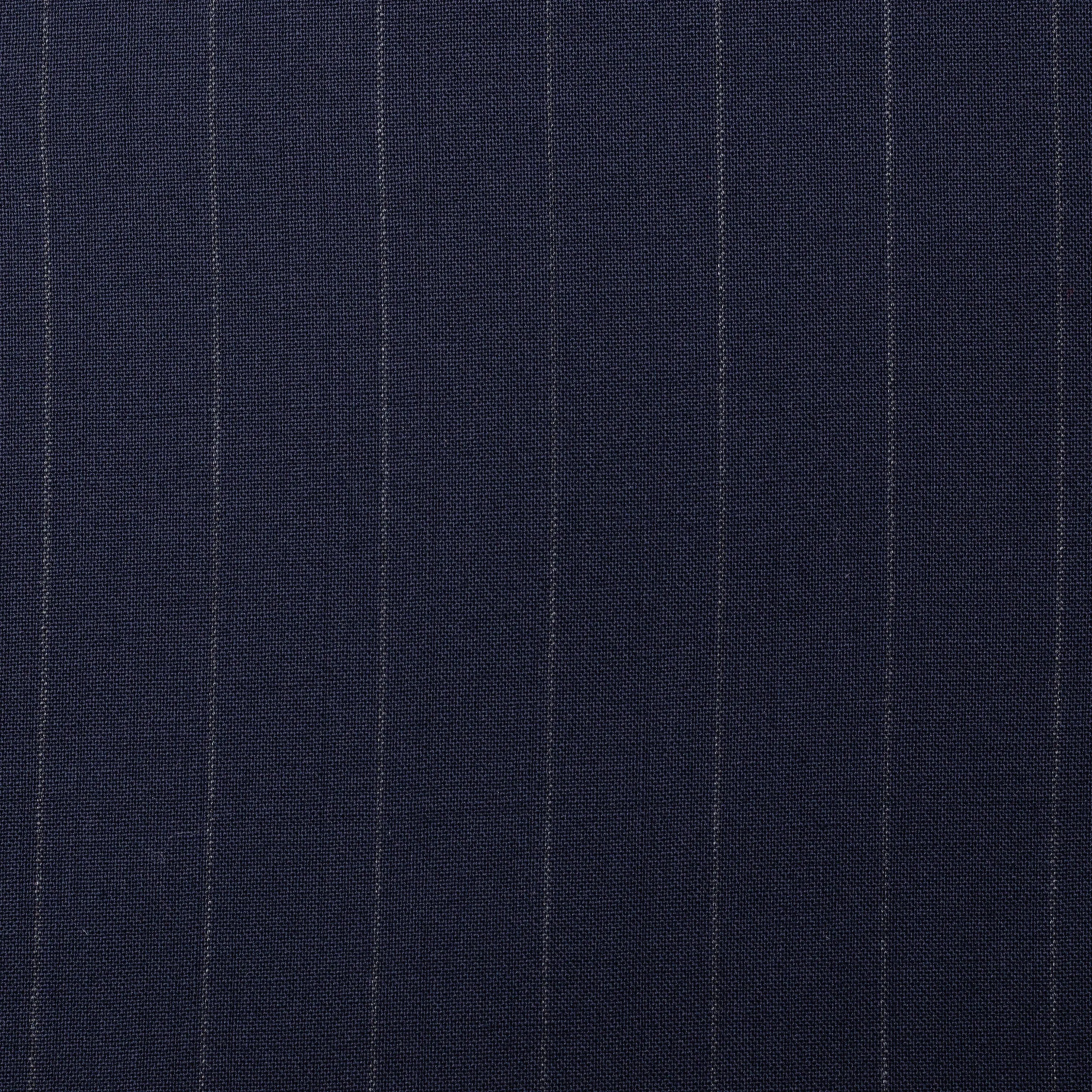 Sartoria CHIAIA Bespoke Handmade Blue Striped Loro Piana Wool Suit 62 NEW 52 Big