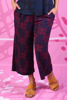 Sawyer Pants - Cerise Houndstooth - SALE