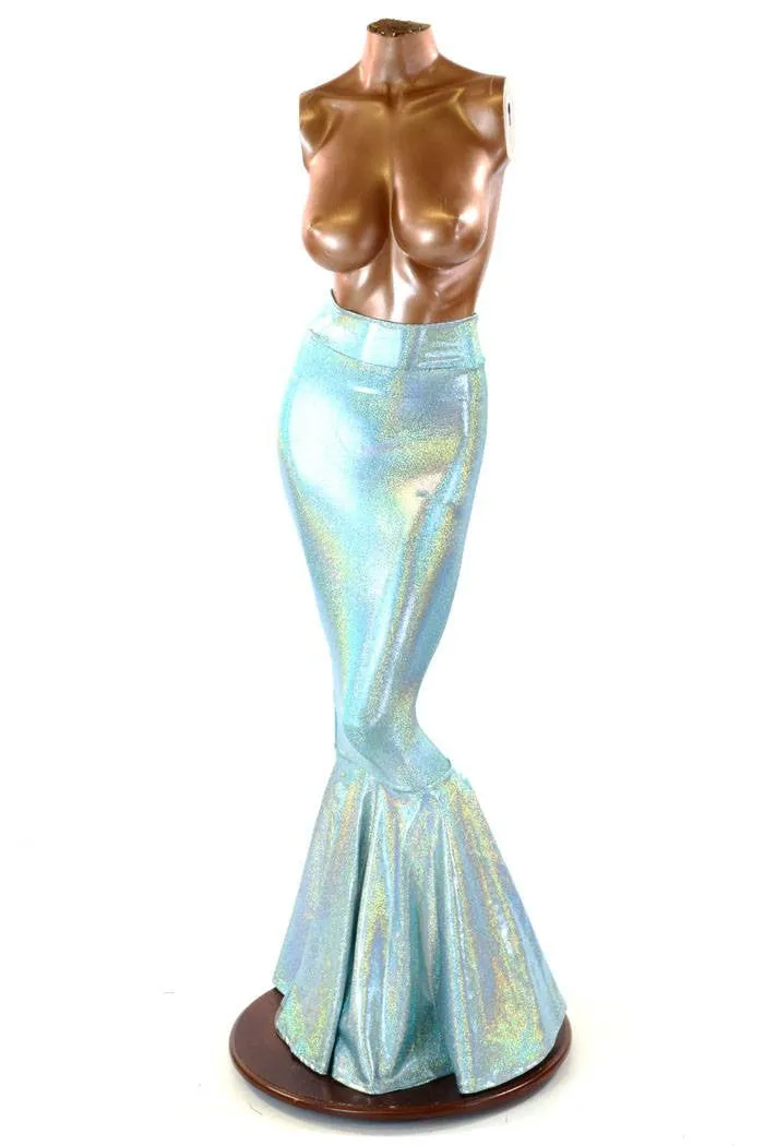 Seafoam High Waist Mermaid Skirt