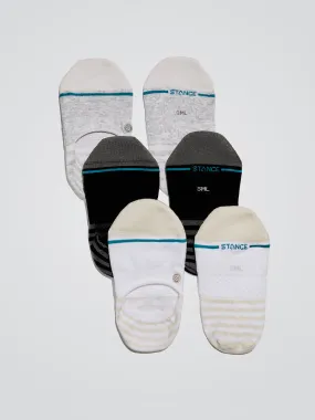 Sensible 3 Pack No-Show Socks - Multi