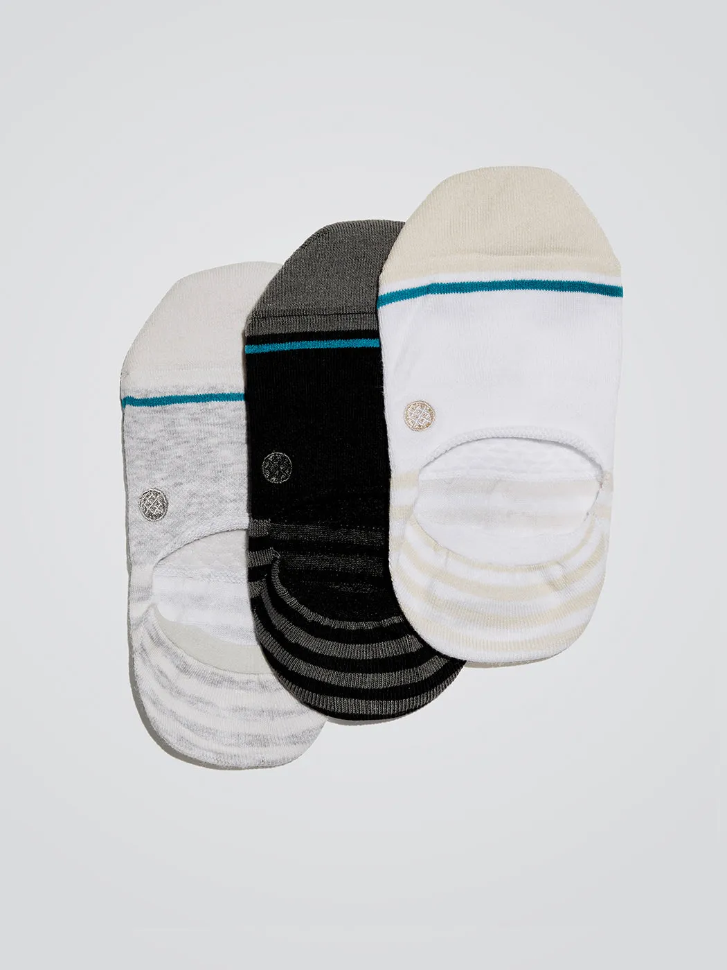 Sensible 3 Pack No-Show Socks - Multi