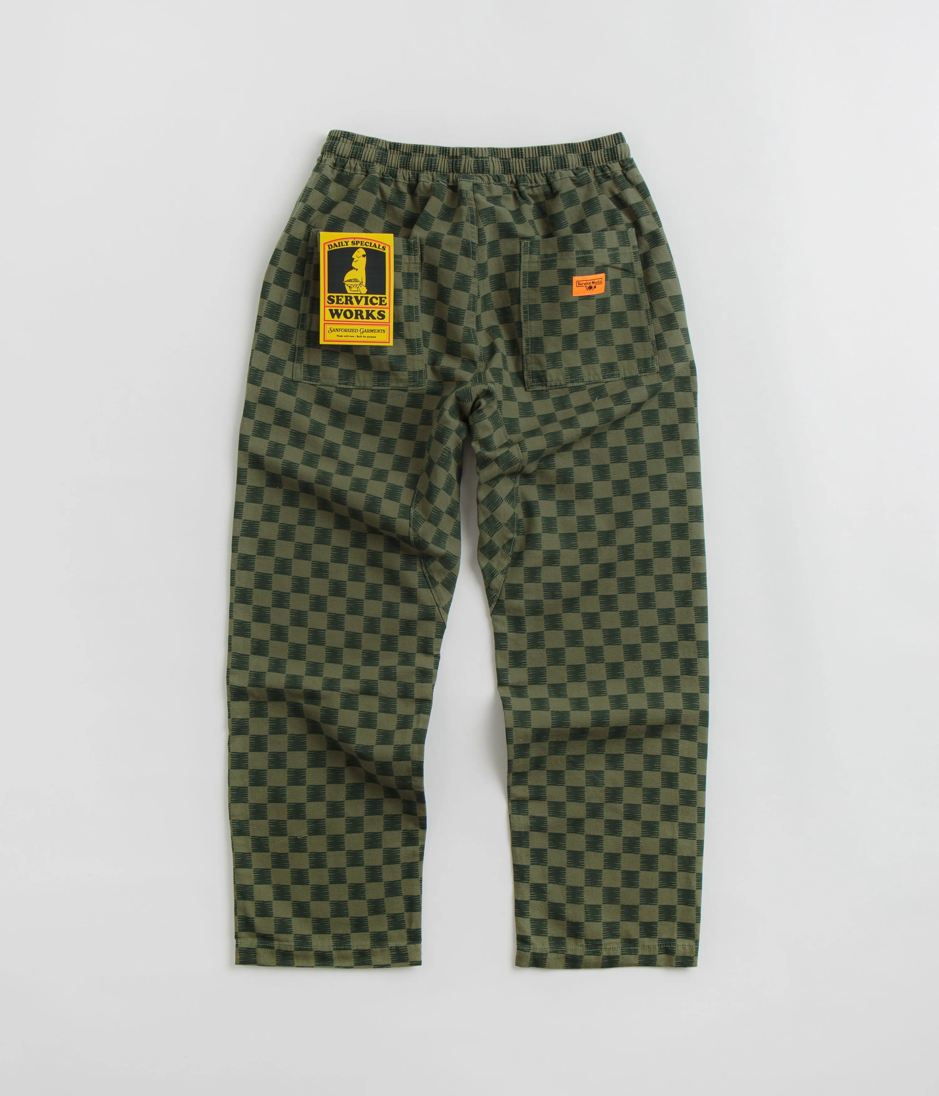 Service Works Classic Chef Pants - Green Checker