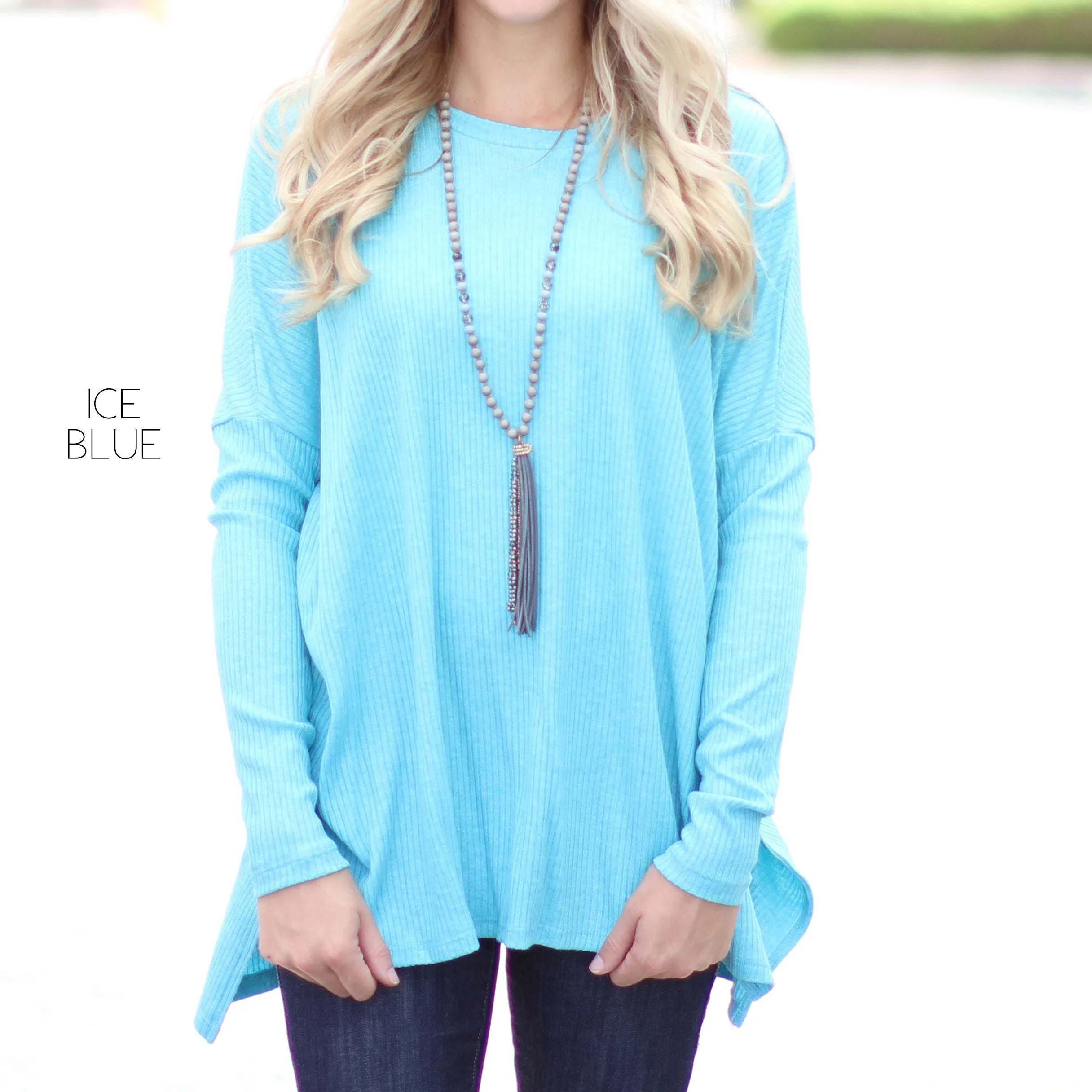 Side Slit Sweater Tunic | S-XL