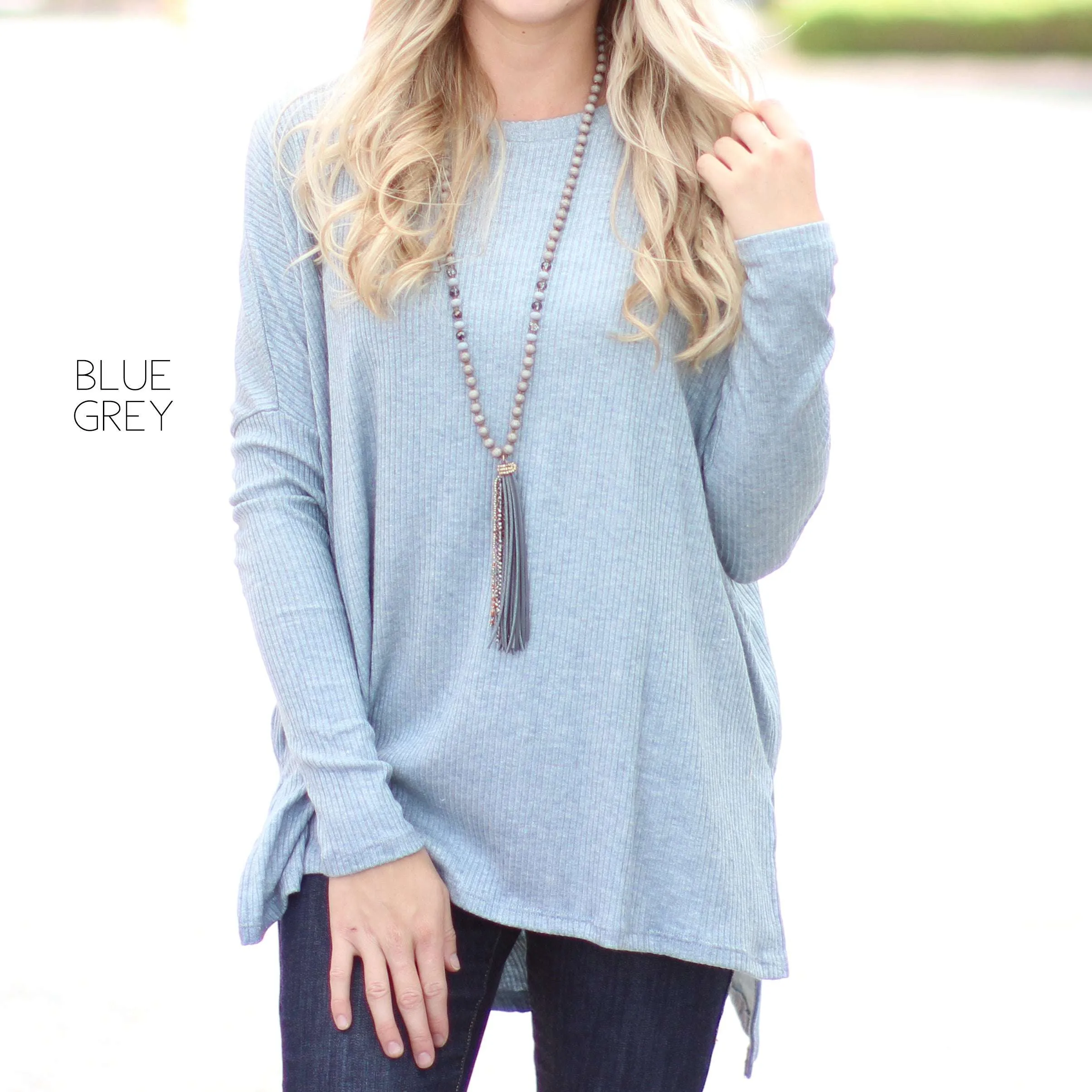 Side Slit Sweater Tunic | S-XL