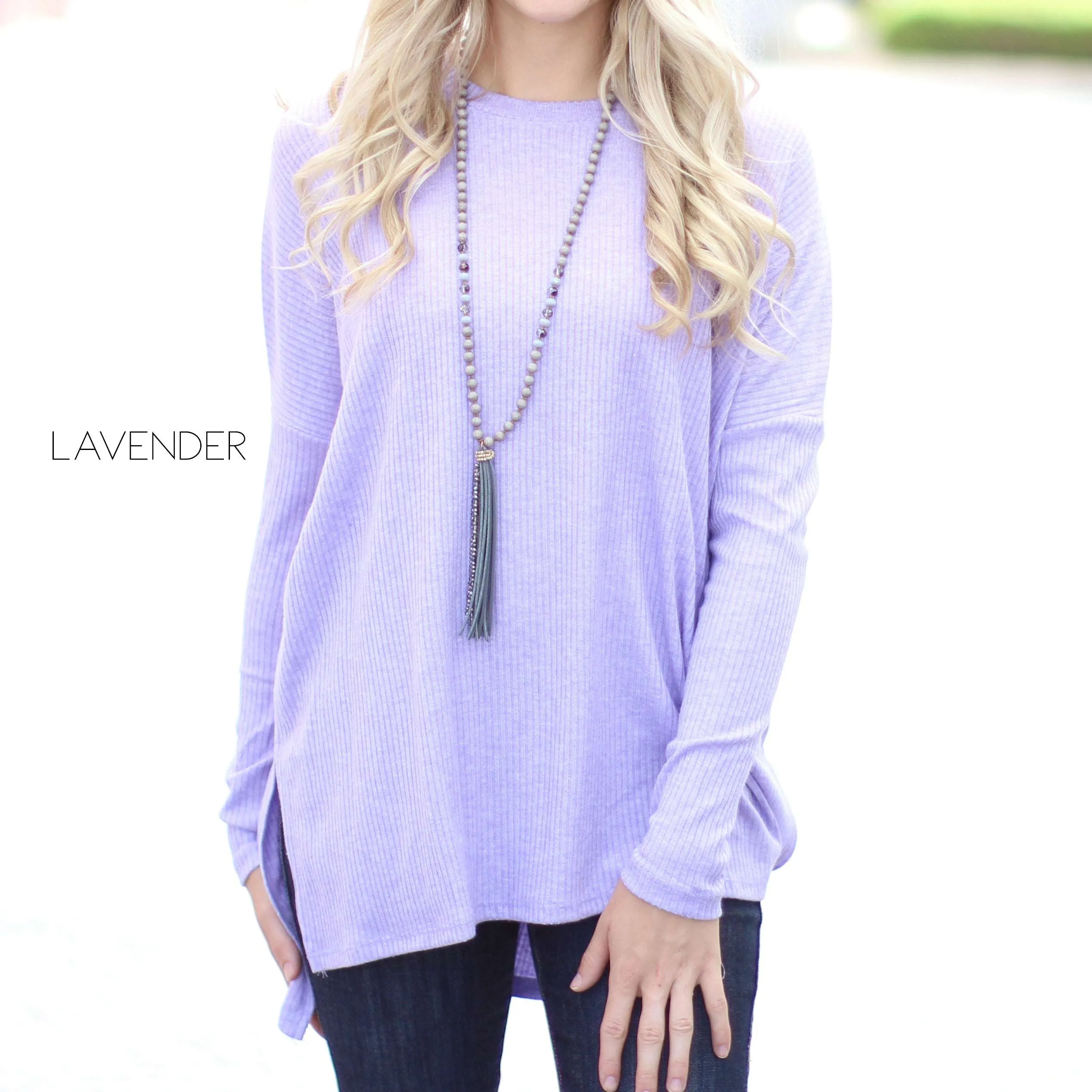 Side Slit Sweater Tunic | S-XL