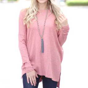 Side Slit Sweater Tunic | S-XL